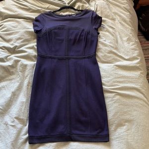 Ann Taylor Dark Blue Bodycon Dress Size 8
